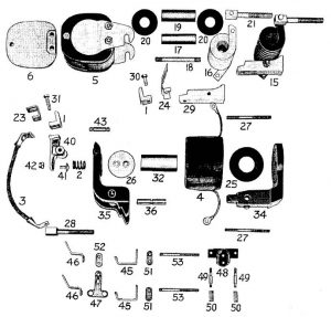 D.C. Magnetic Contactor Form 100-4RD Diagram