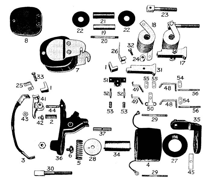 D.C. Magnetic Contactor Form 100-4RS Diagram