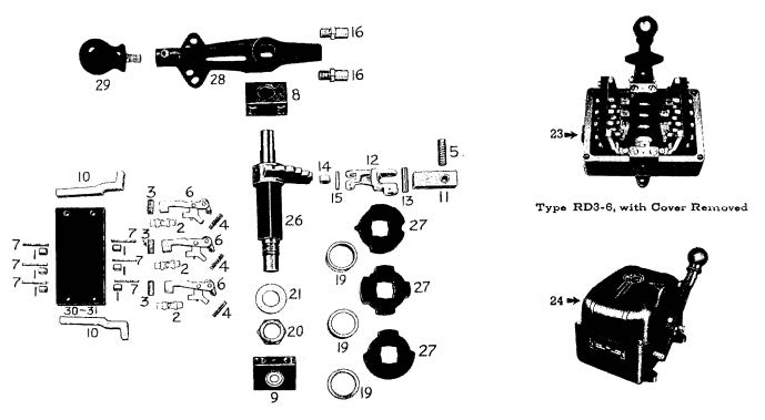 Master Switch- Type RD, RDS Diagram