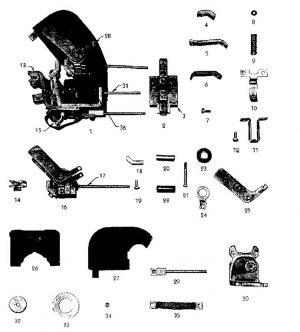 Type M Frame 301 DC Magnetic Contactor Diagram