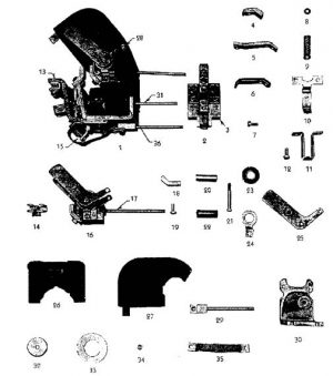 Type M Frame 501 DC Magnetic Contactor Diagram